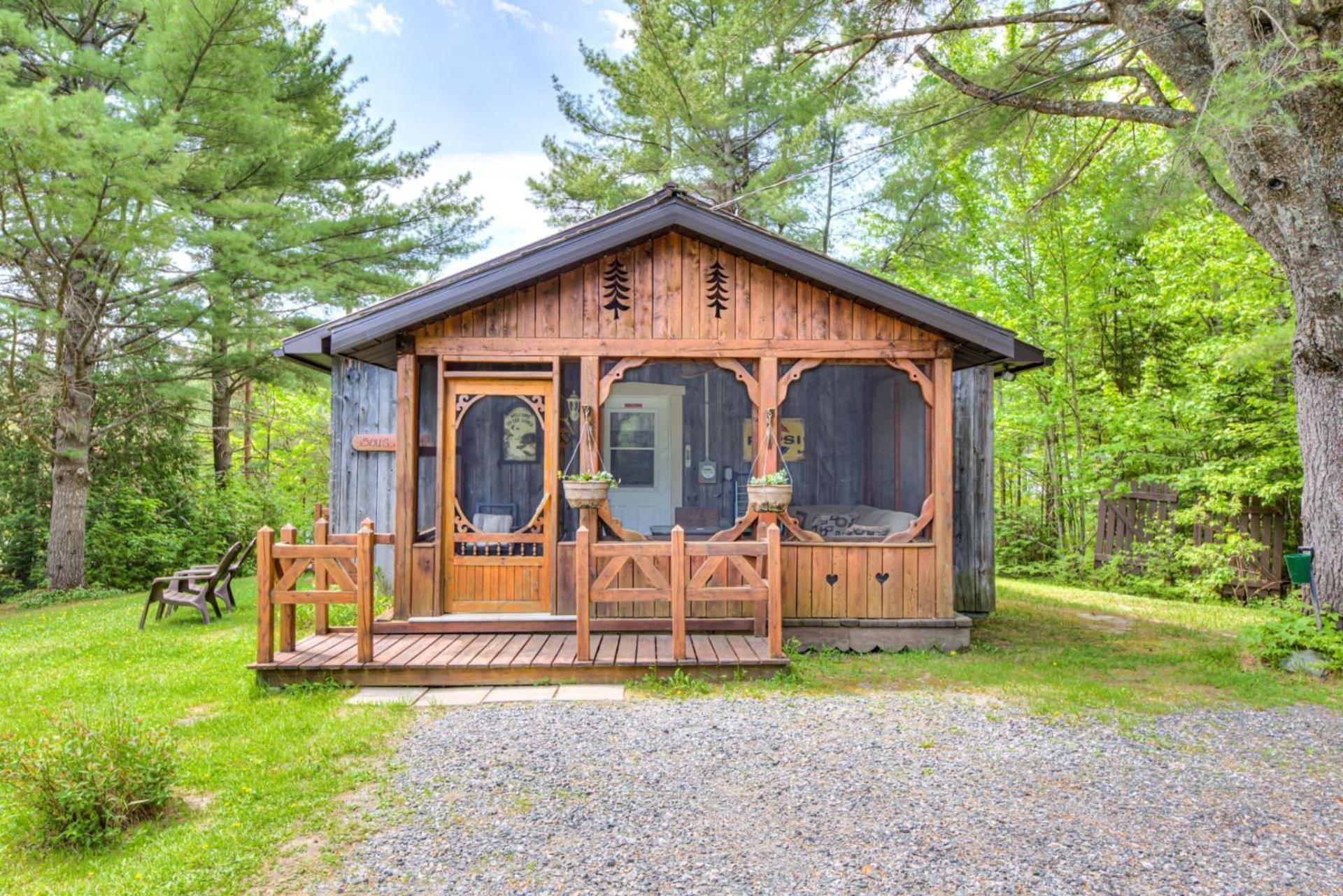 Domaine Chalets Des Pins Rawdon Esterno foto